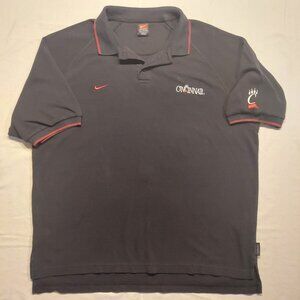 Nike Cincinnati Bearcats Polo Shirt Men’s XL Black Embroidered